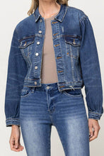 Load image into Gallery viewer, Balloon Sleeve Denim Jacket